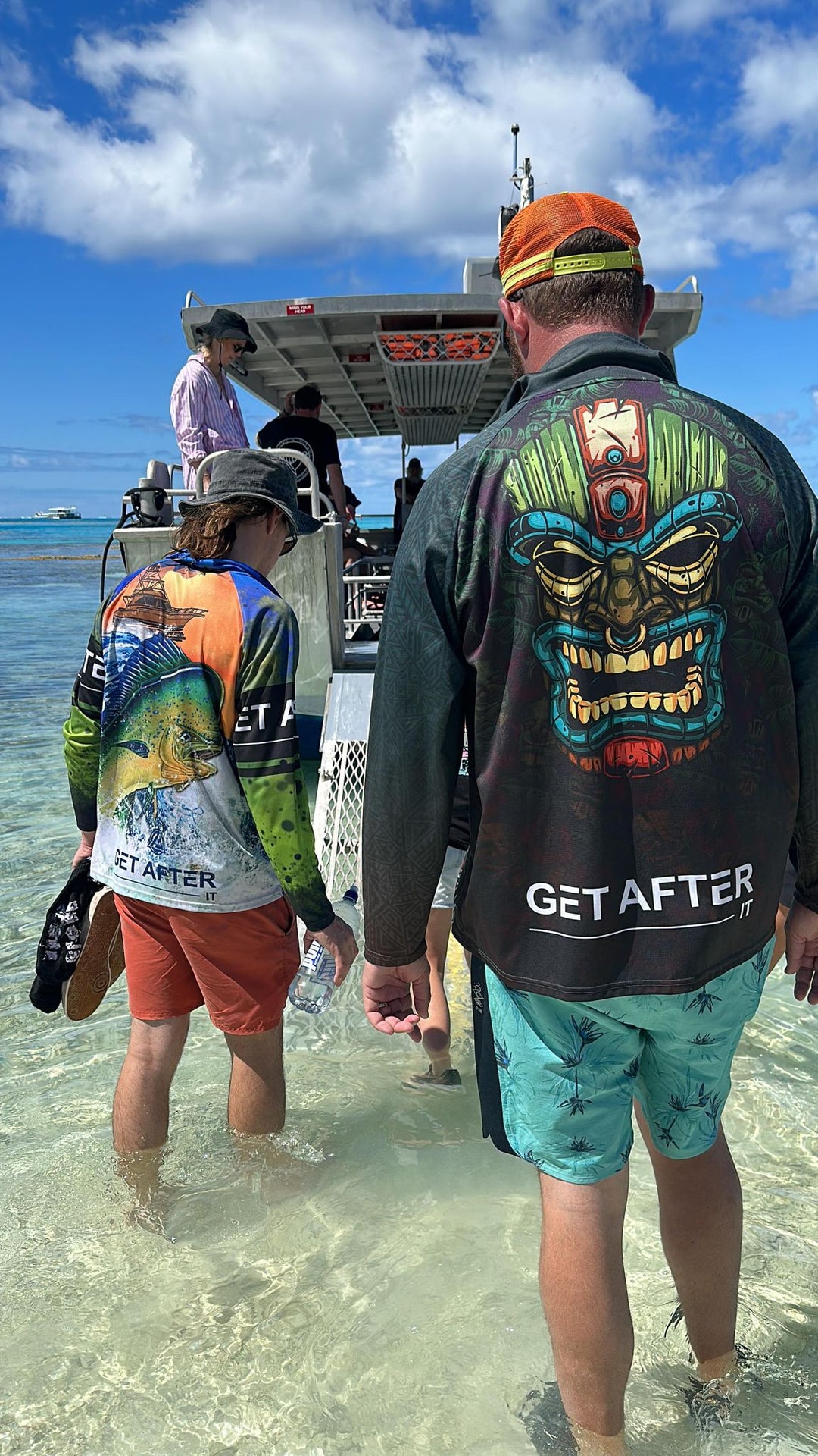 Tiki Fishing Shirt Adults