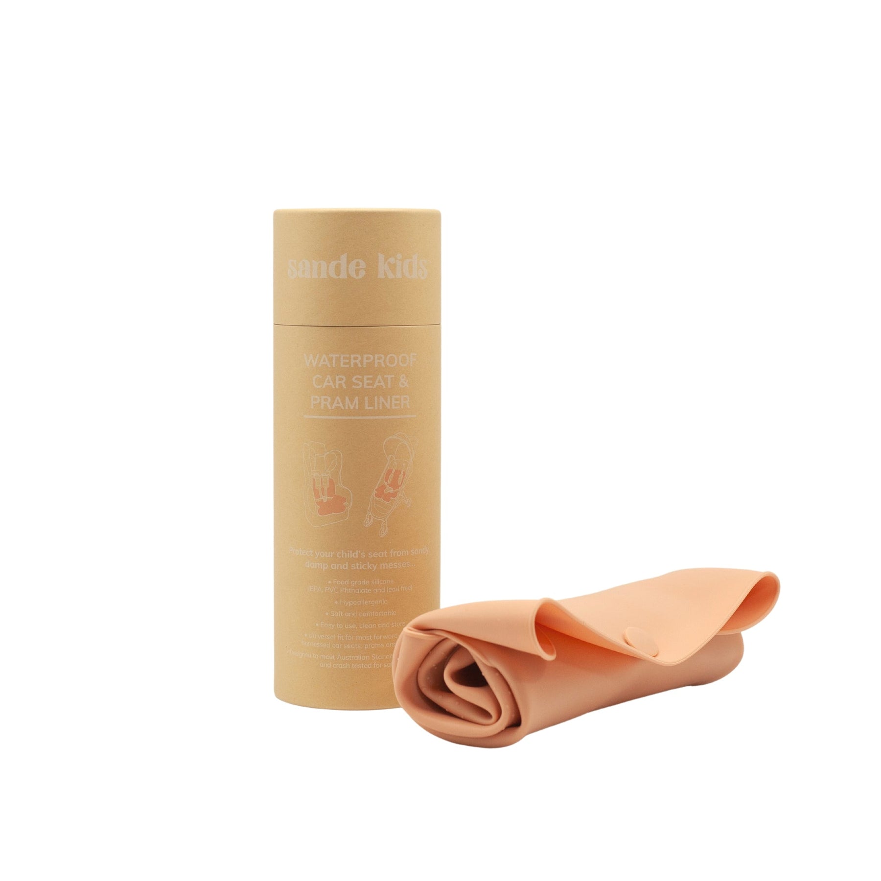 Sande Kids™ Waterproof Car Seat & Pram Liner Coral Pink Get After